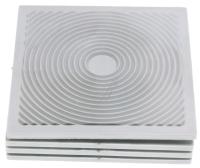 HAROPLAST 4STK VIBRASJONSDEMPERE TIL VASKEMASKIN, 8X8CM